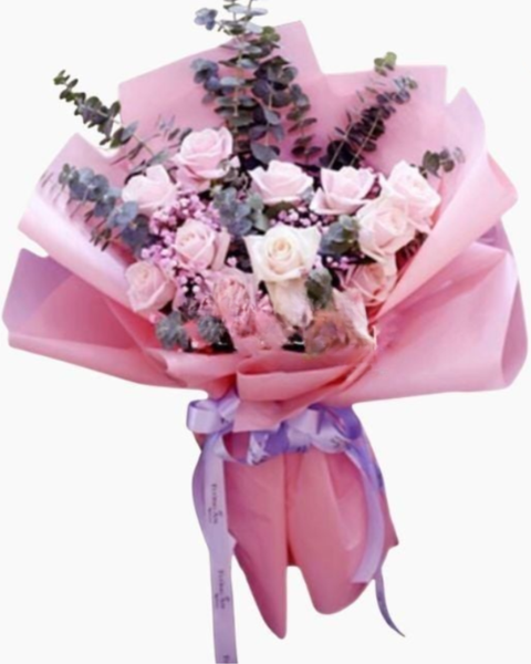 Hoa Bó Dài: Bó Hoa Tình Hồng - HBD204