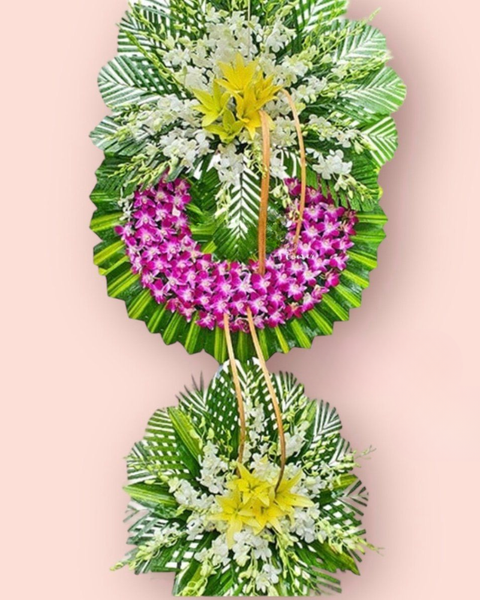 Hoa Chia Buồn: Cúi Đầu - HTL51 - Vòng Hoa Tang Lễ