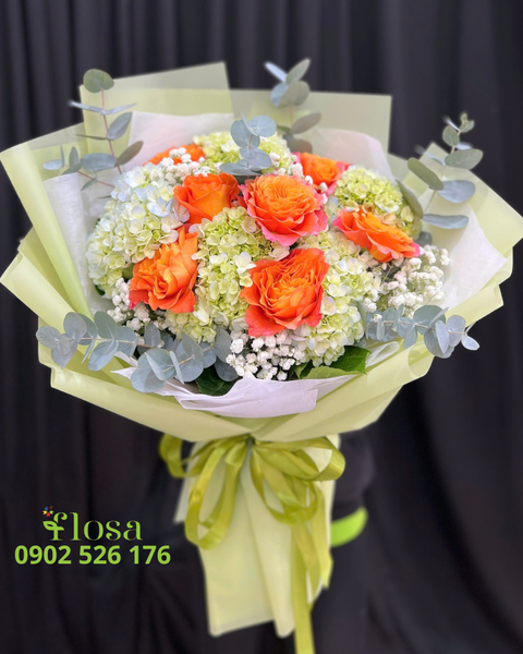: Bó Hoa Xanh Bơ - HBD333