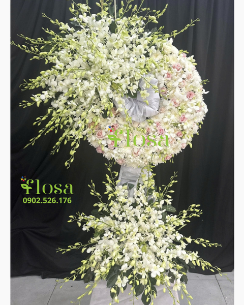 Hoa Chia Buồn: Vòng Tiếc Thương - HTL180