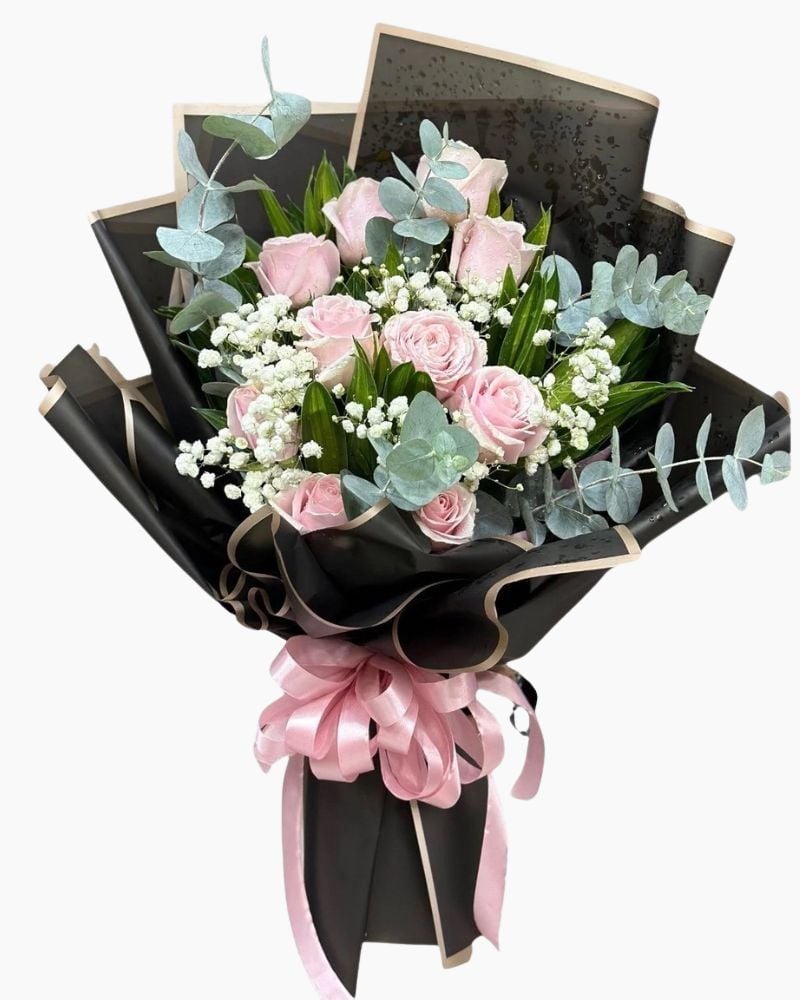 Bó Hoa Hồng Pastel Cồ - HBD254