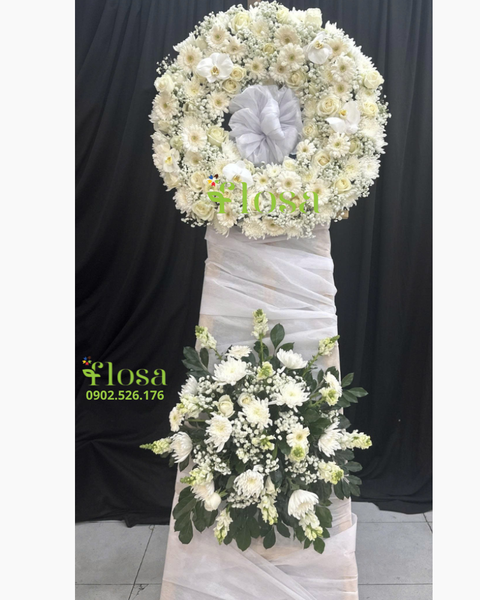 Hoa Chia Buồn: Vòng Chia Buồn - HTL179