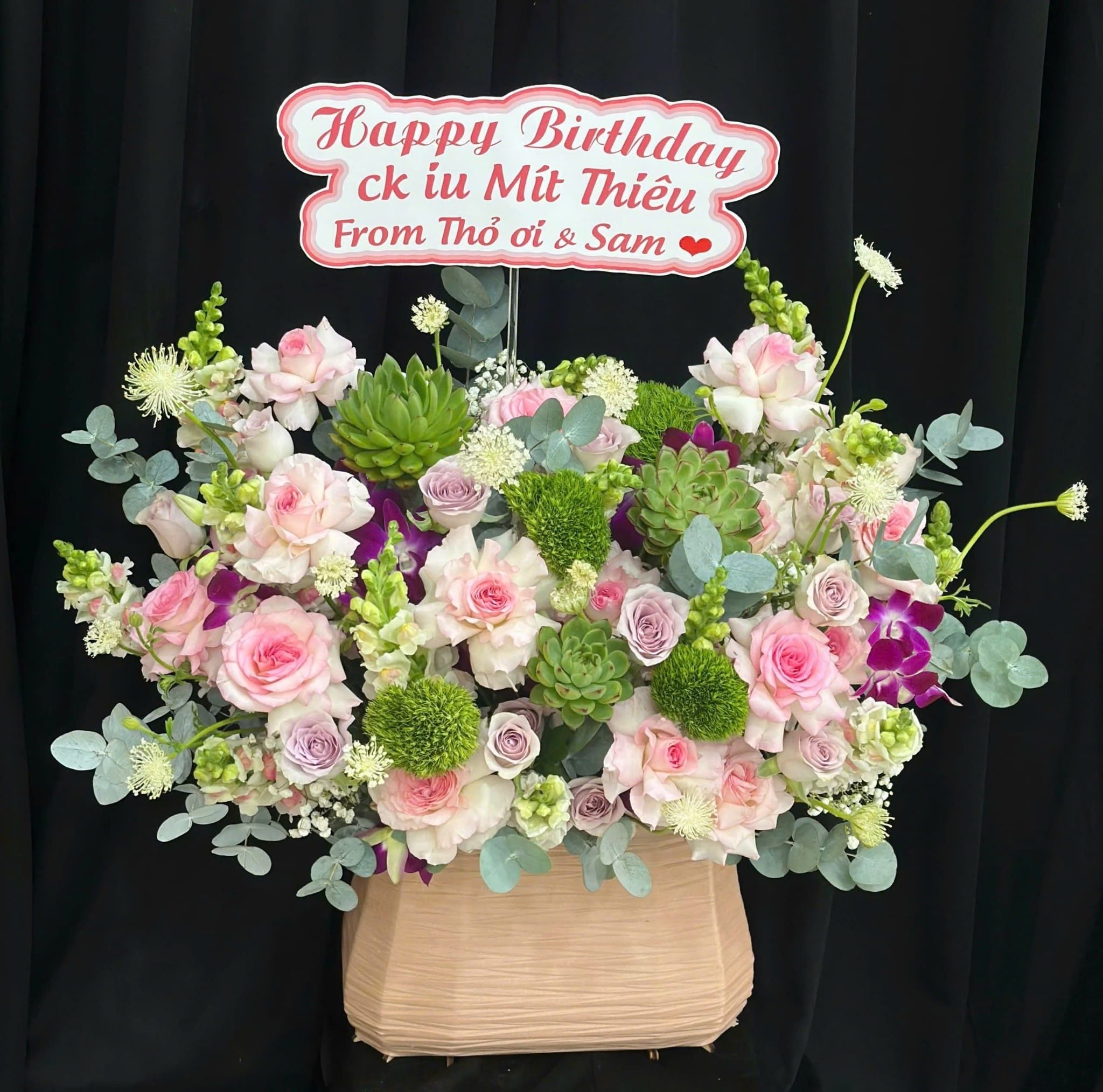  Hoa Hộp Khu Vườn Dịu Dàng - HH217 
