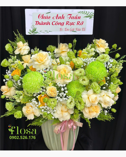 Hộp Hoa Tươi: Hộp Hoa Xanh Mát - HH107