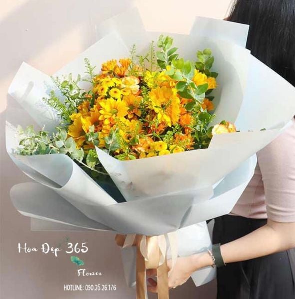Gửi tặng cô bó hoa 20/11 mang sắc thu ấm áp như một lời cảm ơn