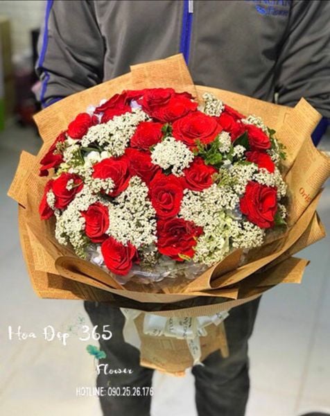 Bó Hoa Hồng Đỏ Nhập