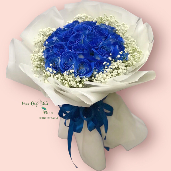 Bó Hoa Hồng Xịt Xanh