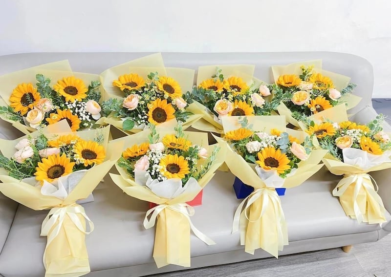 Bó hoa hướng dương tặng tốt nghiệp