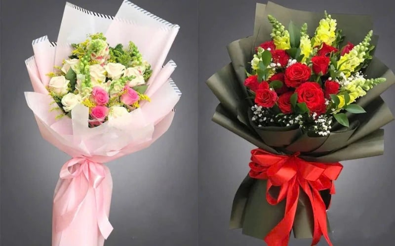 Bó Hoa Thân Ái - HBD129 và Bó Hoa Duyên Dáng - HBD126