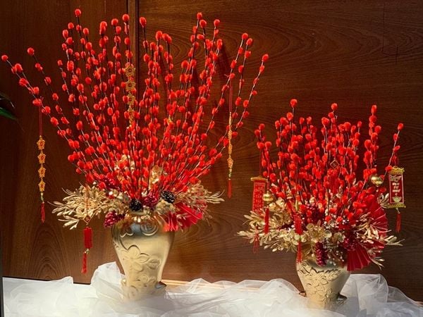 Hoa nụ tầm xuân thường được dùng trong những dịp Tết ở miền Bắc