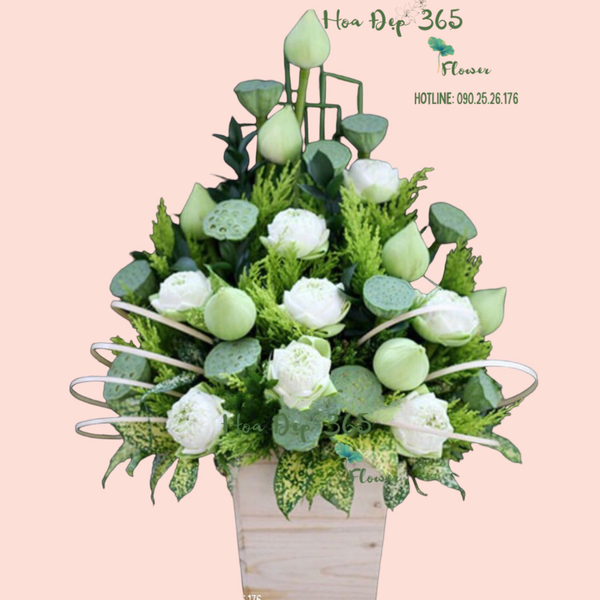 Hộp Hoa White Lotus - HG26