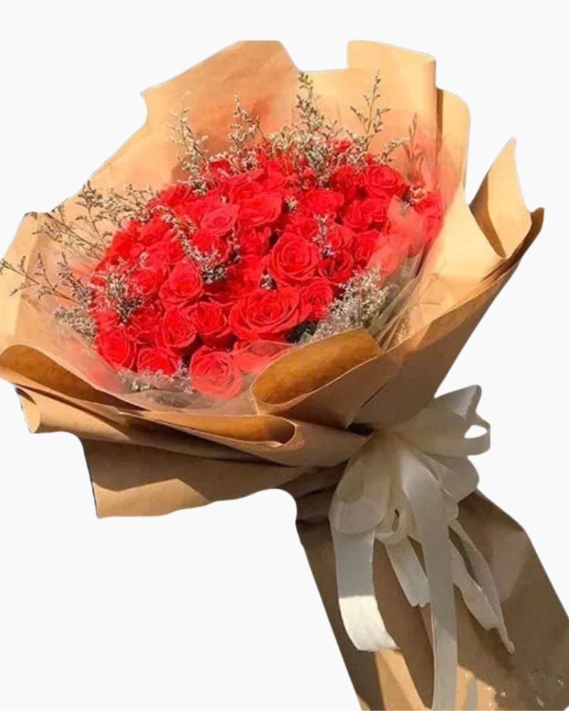 Bó Hoa Hồng đỏ Burning Heart - HBT82
