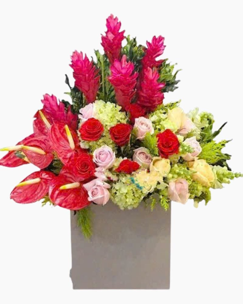 Hộp Hoa Khai Trương Để Bàn Đón Nắng - HCH61