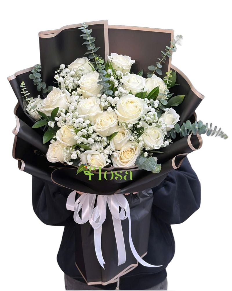 Hoa Bó Dài: Bó Hoa Khởi Đầu Thuần Khiết-HBD316
